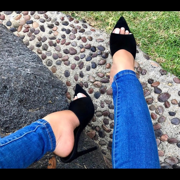 Cece Faux Black Suede Stiletto - Picture 3 of 4